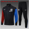 Kids Barcelona Jacket + Pants Training Suit Black 2024/25