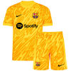 Kids Barcelona Yellow Goalkeeper Jersey 2024/25