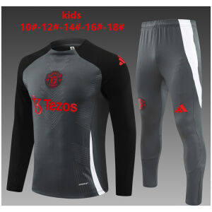 Kids Manchester United Training Suit Grey 2024/25