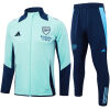 Mens Arsenal Jacket + Pants Training Suit Light Green 2024/25