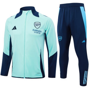 Mens Arsenal Jacket + Pants Training Suit Light Green 2024/25