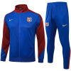 Mens Barcelona Jacket + Pants Training Suit Blue 2024/25