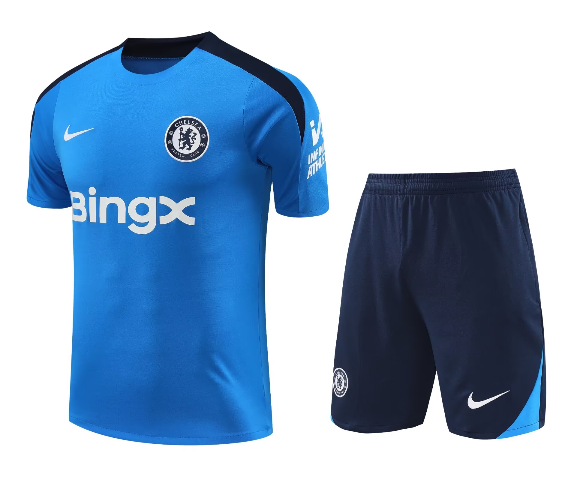 Mens Chelsea Short Training Suit Blue 2024/25