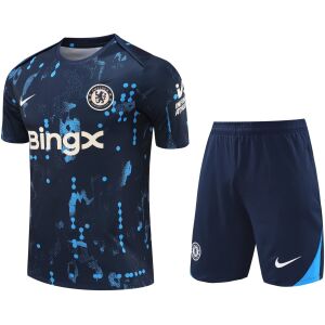 Mens Chelsea Short Training Suit Royal Pattern 2024/25
