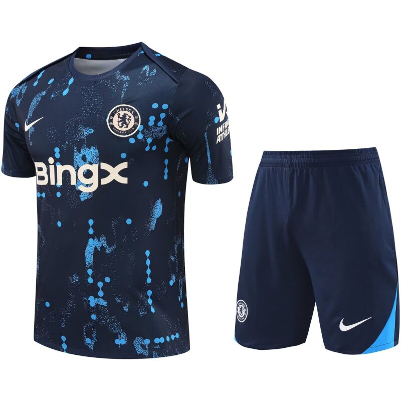 Mens Chelsea Short Training Suit Royal Pattern 2024/25