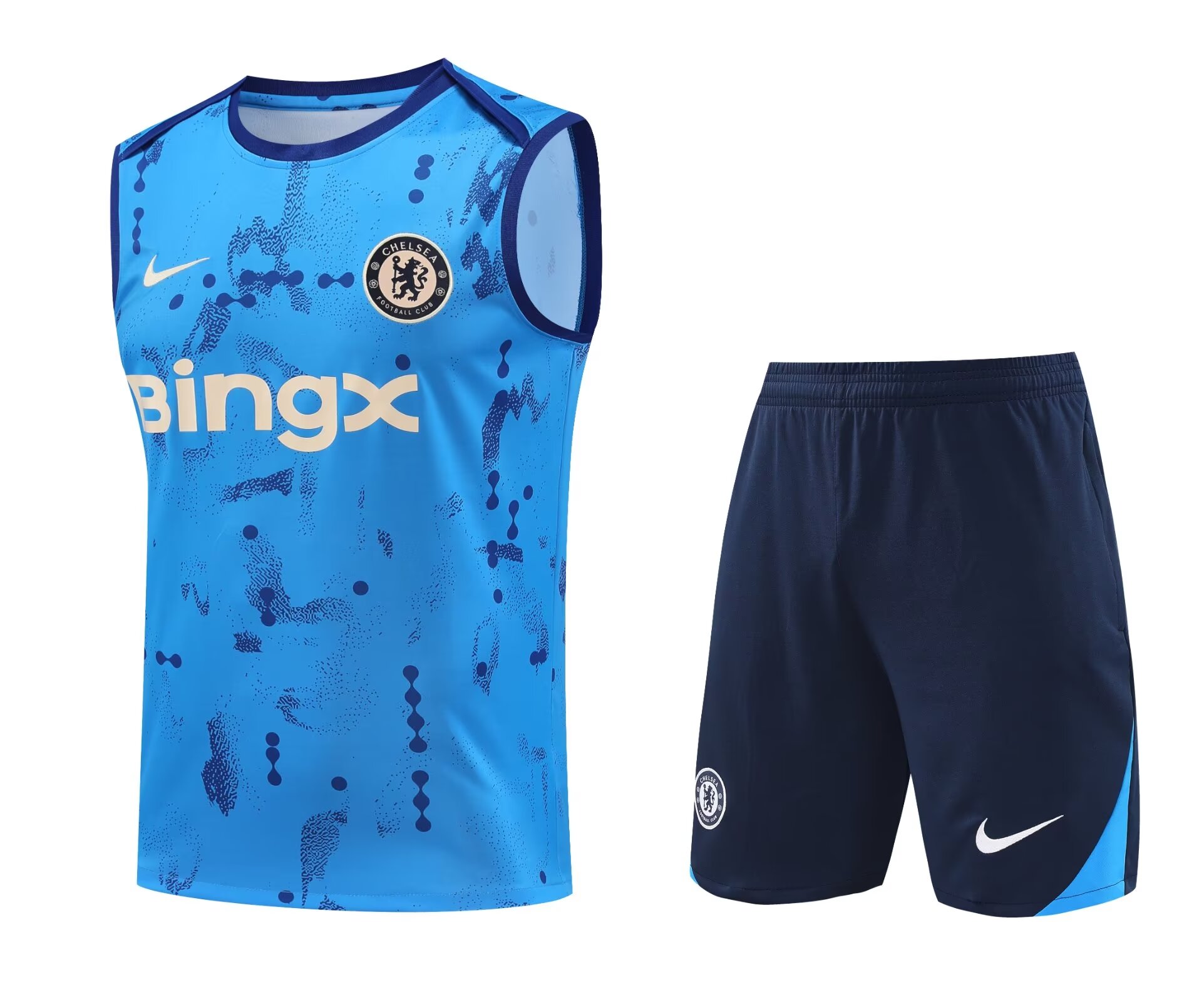 Mens Chelsea Singlet Suit Blue Pattern 2024/25
