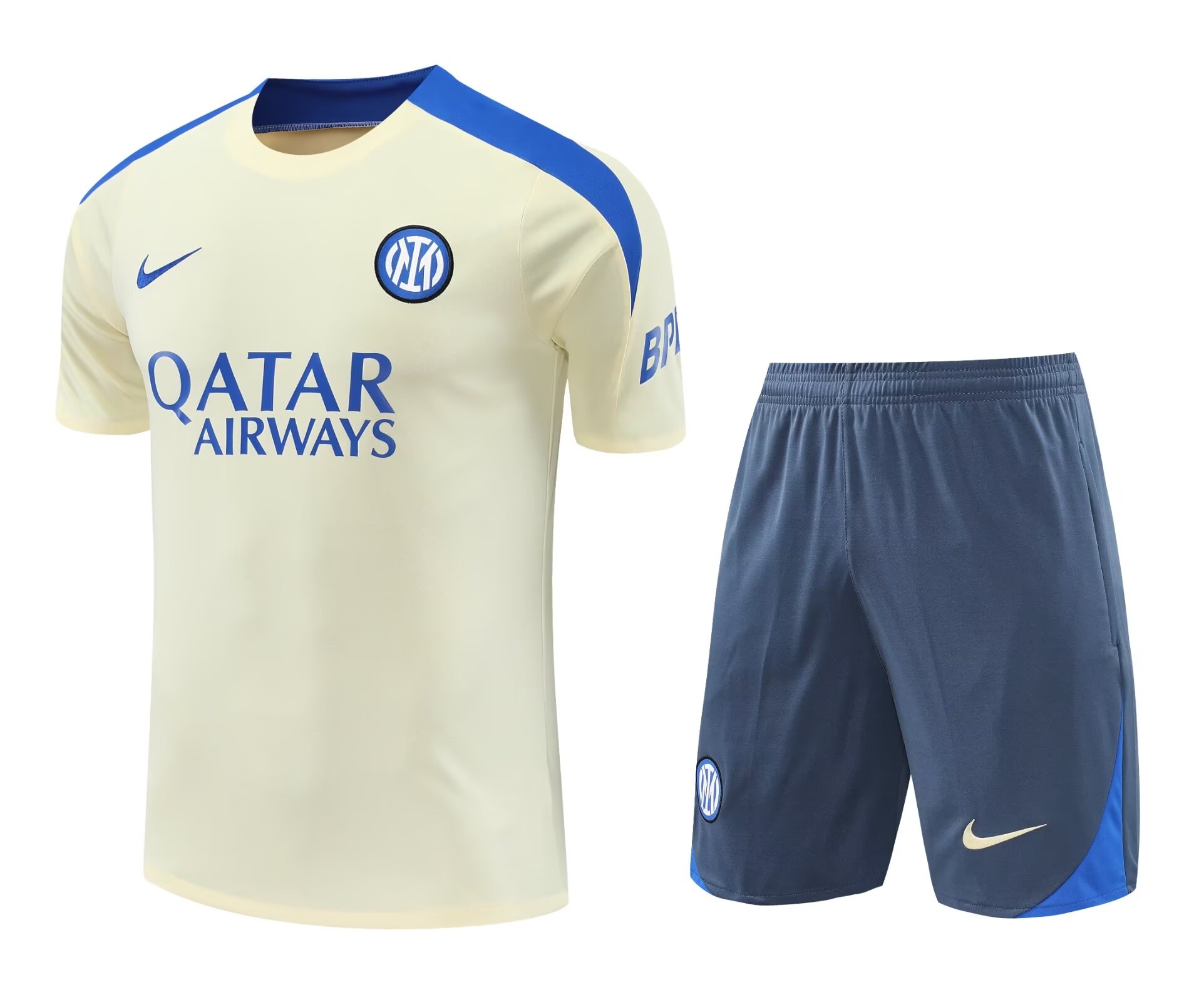 Mens Inter Milan Short Training Suit Yellow 2024/25