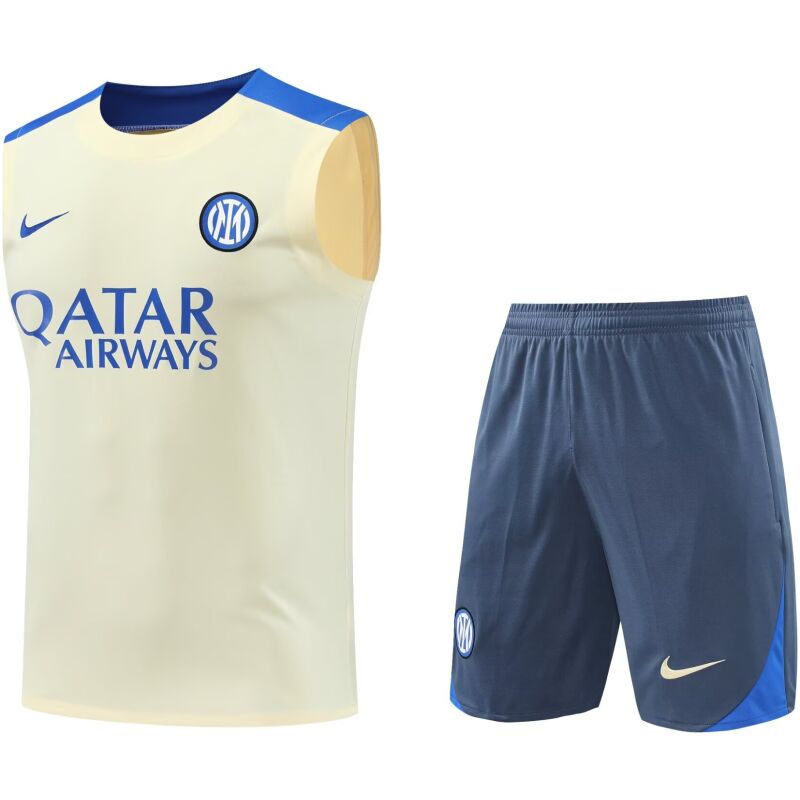 Mens Inter Milan Singlet Suit Yellow 2024/25