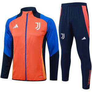 Mens Juventus Jacket + Pants Training Suit Orange 2024/25