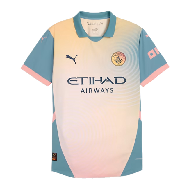 Mens Manchester City Fourth  Authentic Jersey 2024/25 – Match