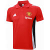 Mens Manchester United Polo Shirt Red 2024/25