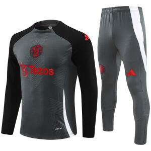 Mens Manchester United Training Suit Grey 2024/25