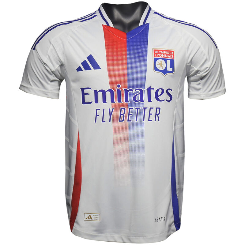 Mens Olympique Lyonnais Home Authentic Jersey 2024/25 – Match