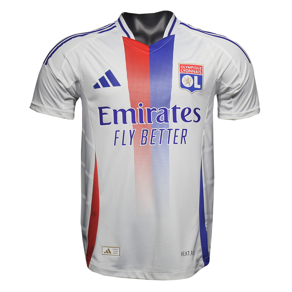 Mens Olympique Lyonnais Home Authentic Jersey 2024/25 – Match