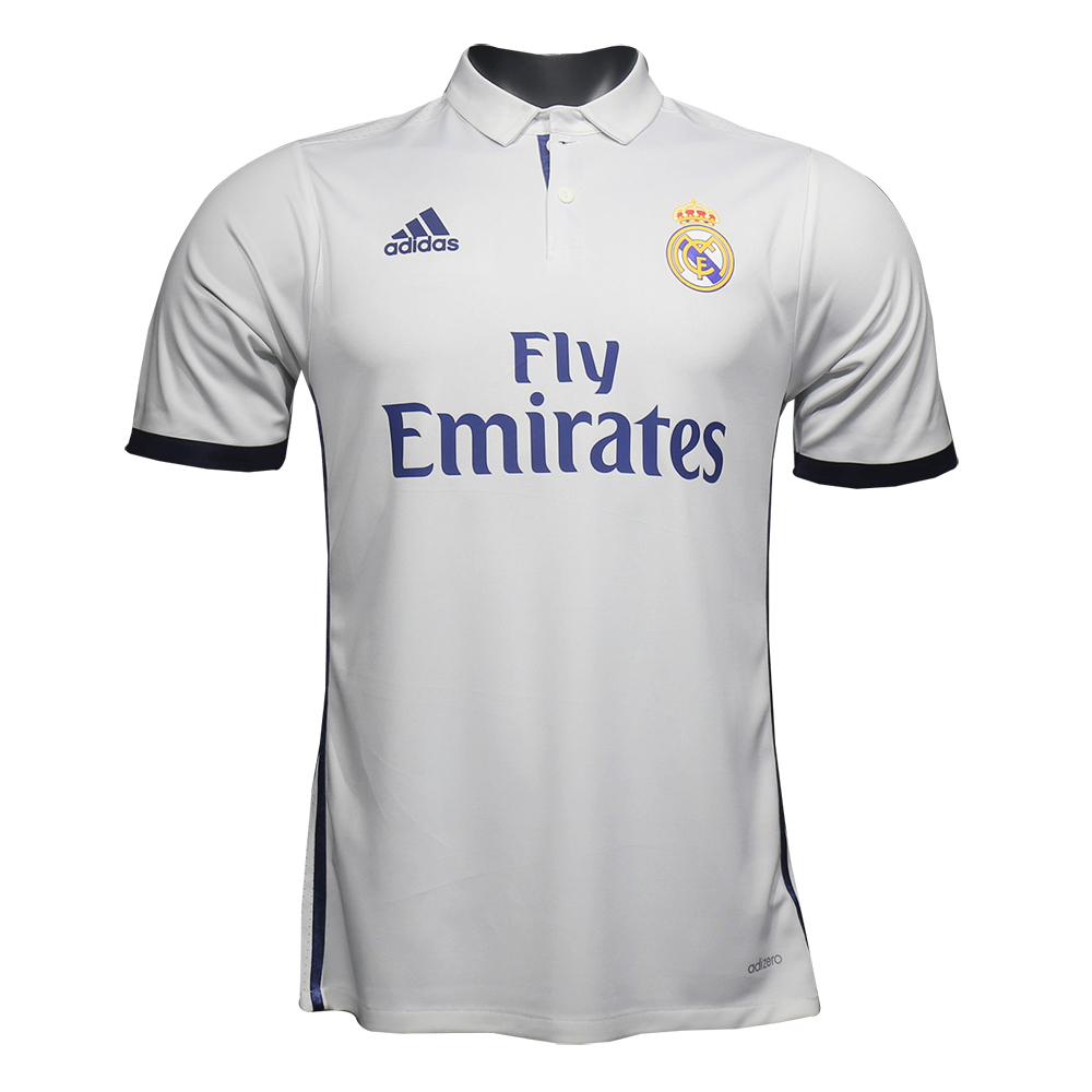 Mens Real Madrid Retro Home Authentic Jersey 2016/17 – Match