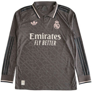 Mens Real Madrid Third Jersey Long Sleeve 2024/25