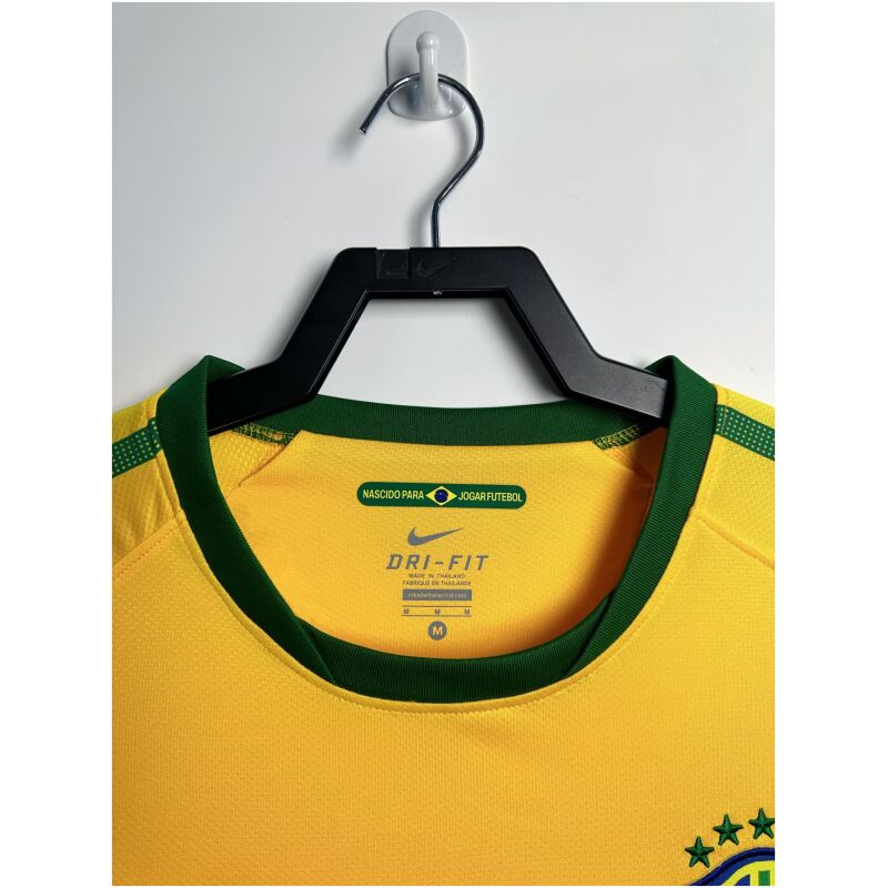 Mens Brazil Retro Home Jersey 2010
