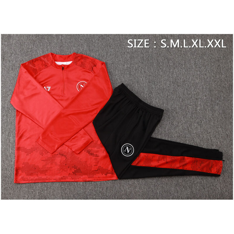 Mens Napoli Training Suit Red 2024/25