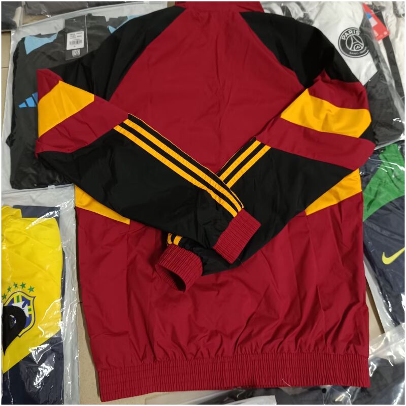 Mens Roma All Weather Windrunner Jacket Burgundy 2024/25