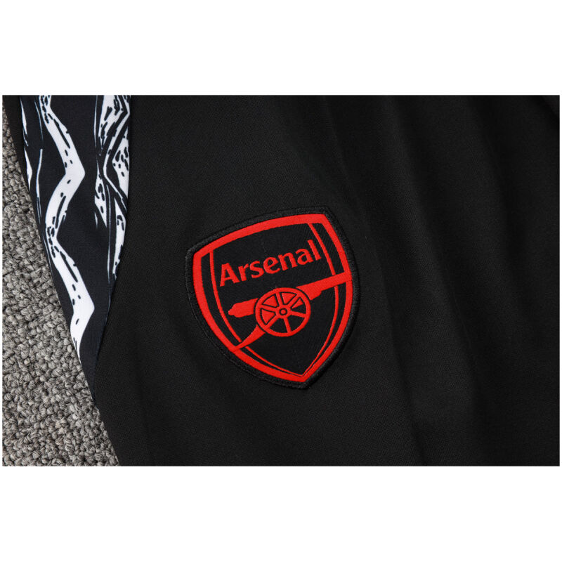 Mens Arsenal Jacket + Pants Training Suit Black 2024/25