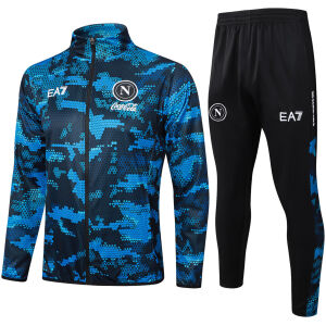 Mens Napoli Jacket + Pants Training Suit Blue 2024/25