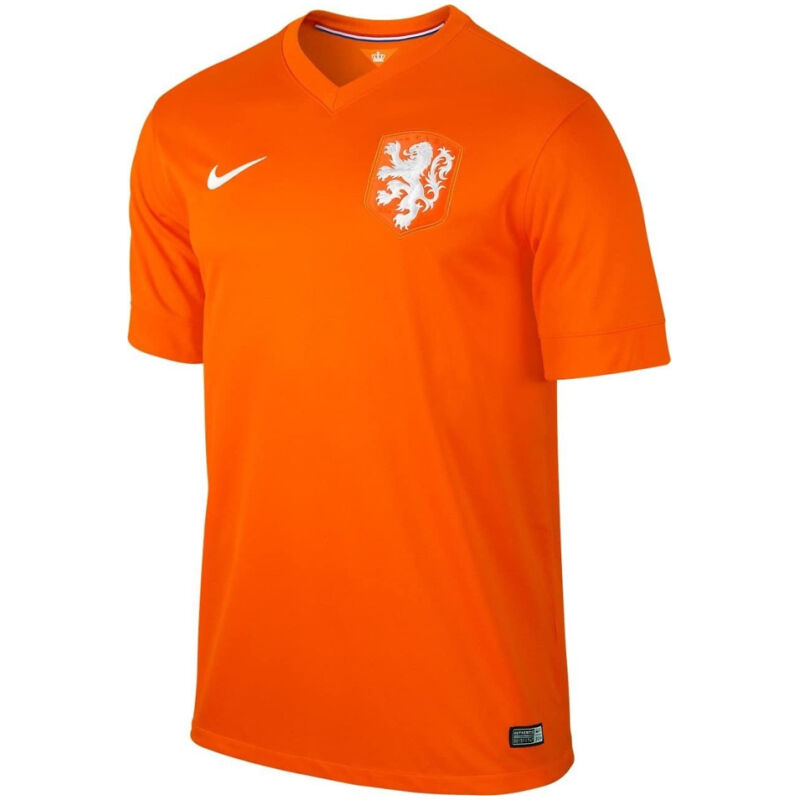 Mens Netherlands Retro Home Jersey 2014