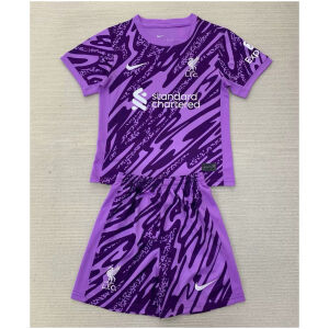 Kids Liverpool Goalkeeper Purple Jersey 2024/25