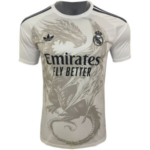 Herren Real Madrid Sonderausgabe Weiß Dragon Jersey 2024/25