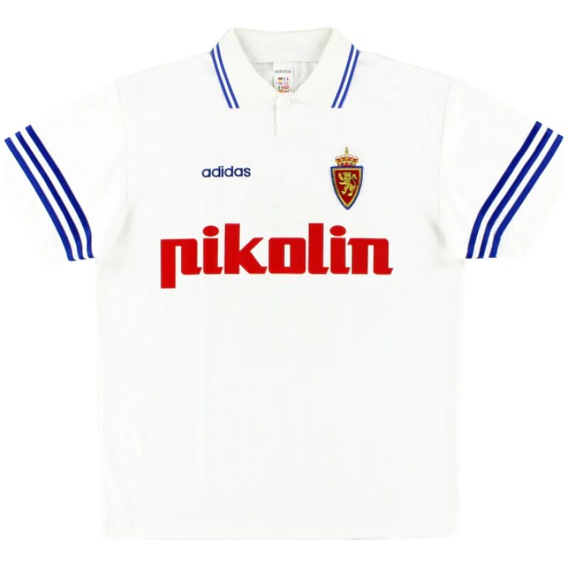 Mens Real Zaragoza Retro Home Jersey 1995/96