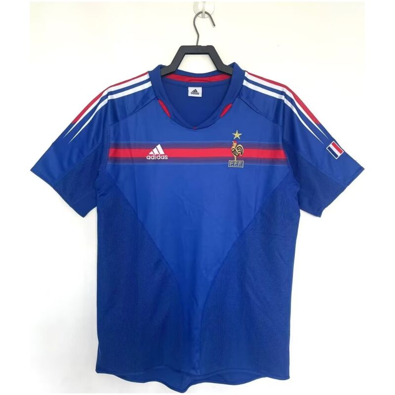 Mens France Retro Home Jersey 2004