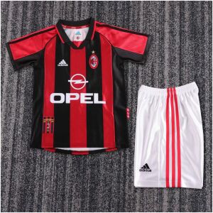 Kids Retro AC Milan Home Jersey 1998/99