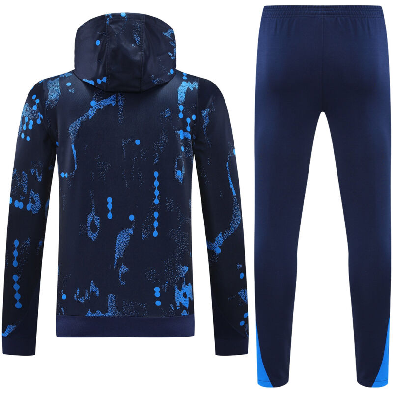 Mens Chelsea Hoodie Sweatshirt + Pants Training Suit Royal Patterns 2024/25