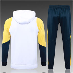 Kinder Real Madrid Hoodie Sweatshirt + Hose Anzug weiß 2024/25