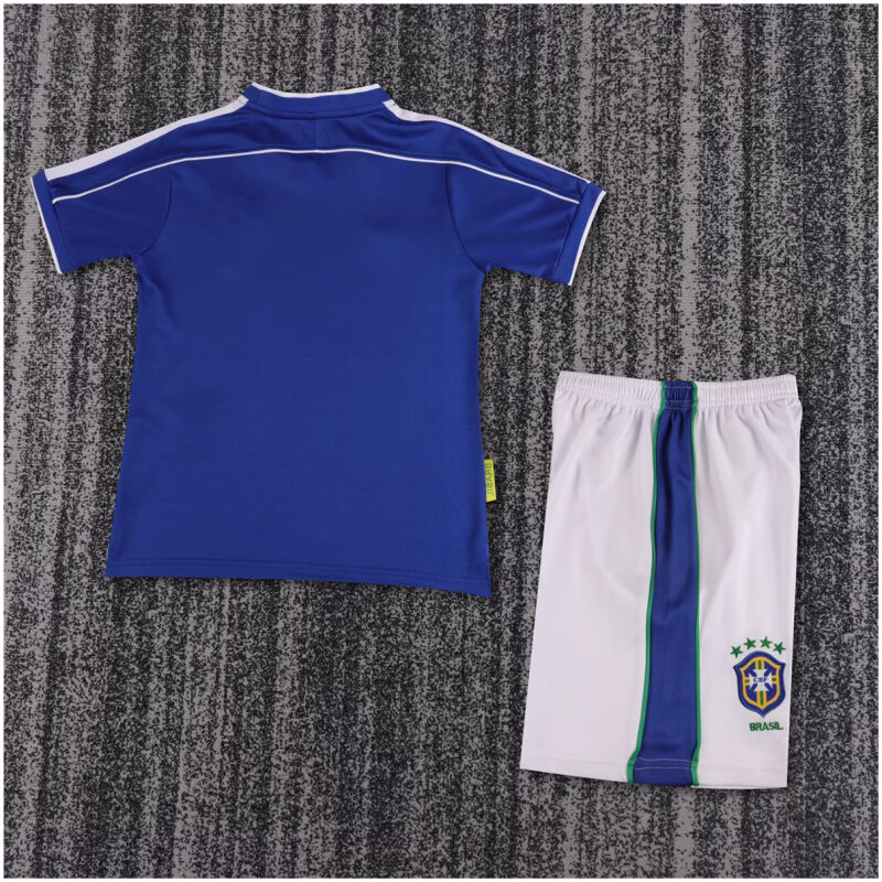 Kids Retro Brazil Away Jersey 1998