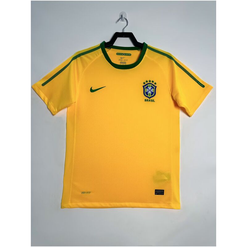 Mens Brazil Retro Home Jersey 2010