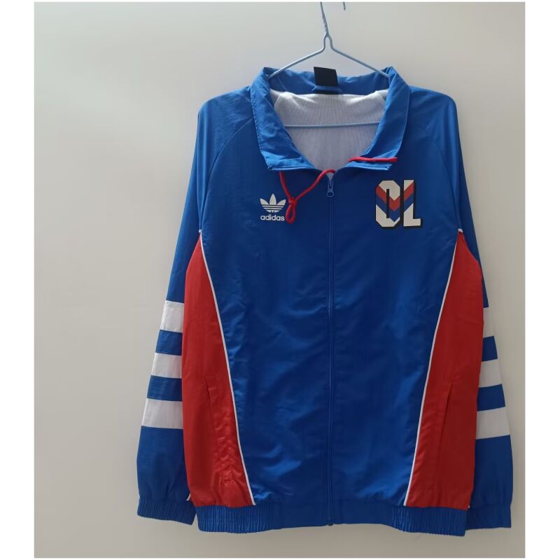 Mens Olympique Lyonnais All Weather Windrunner Jacket Blue 2024/25