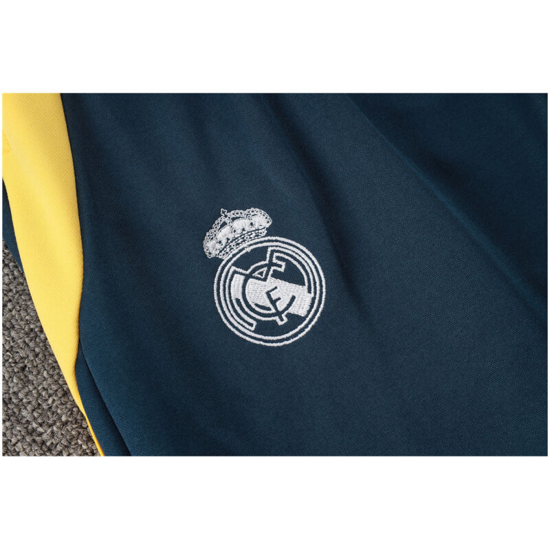 Mens Real Madrid Hoodie Sweatshirt + Pants Training Suit White 2024/25