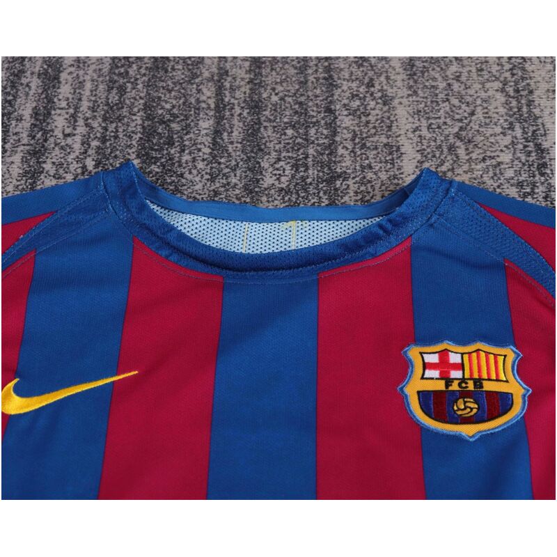 Kids Retro Barcelona Home Jersey 2005/06