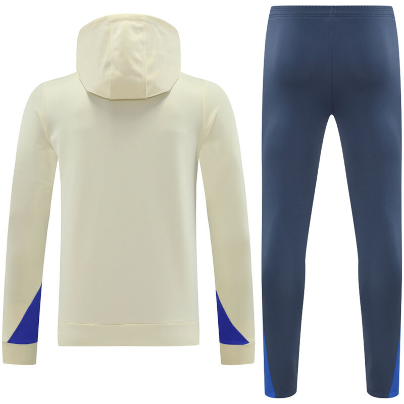 Mens Inter Milan Hoodie Sweatshirt + Pants Training Suit Yellow 2024/25