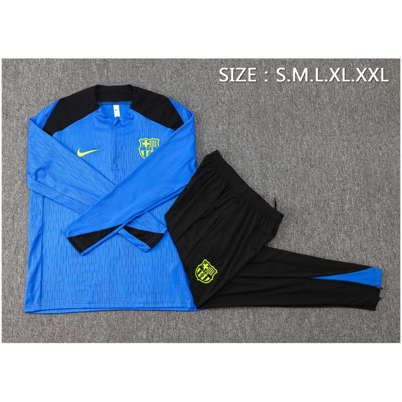 Mens Barcelona Training Suit Light Blue 2024/25