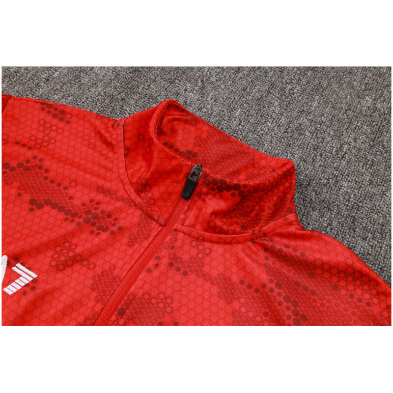 Mens Napoli Jacket + Pants Training Suit Red 2024/25
