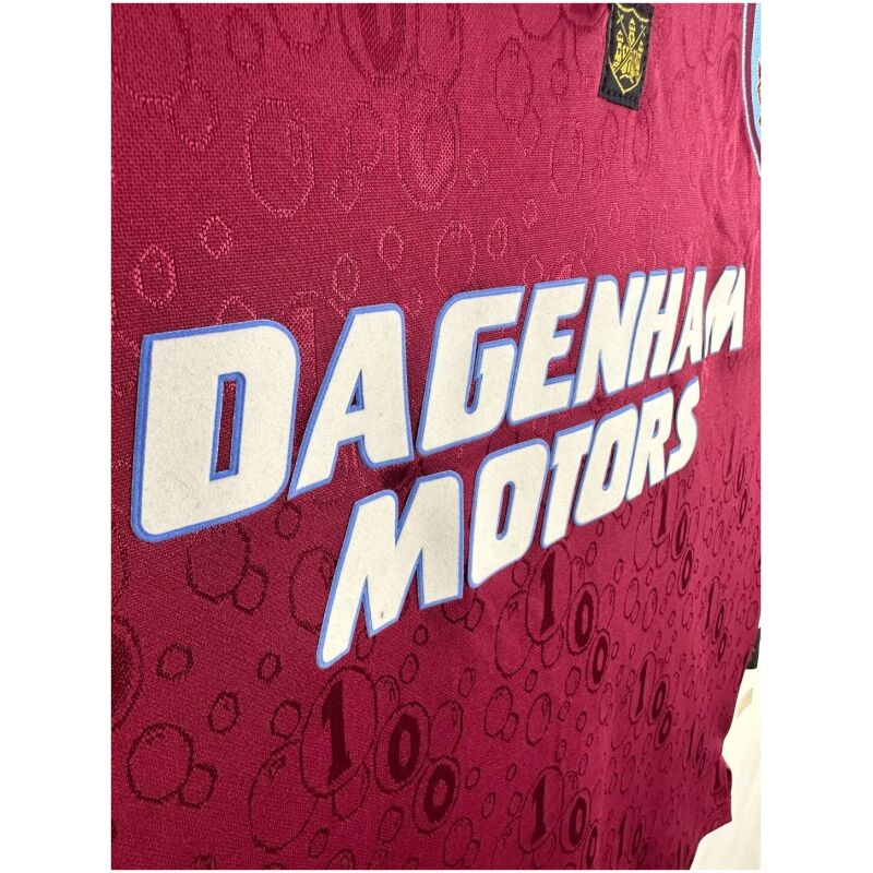 Mens West Ham United Retro Home Jersey 1995/97