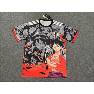 Mens Japan King of Pirates Luffy Red-Black Jersey 2025
