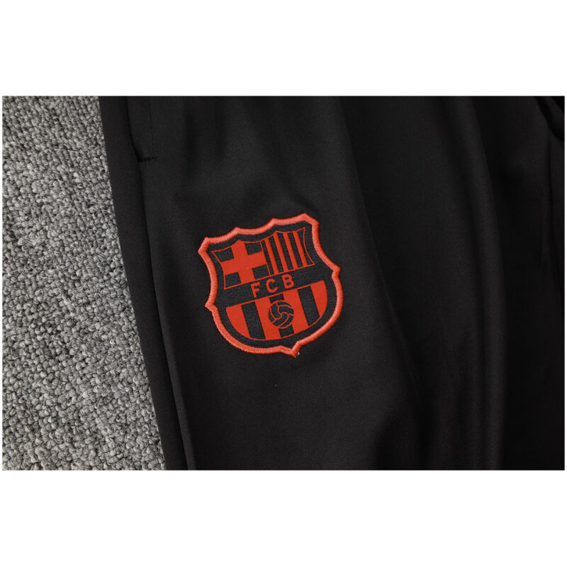 Mens Barcelona Training Suit Black Vertical Stripes 2024/25