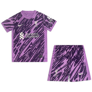Kids Liverpool Goalkeeper Purple Jersey 2024/25