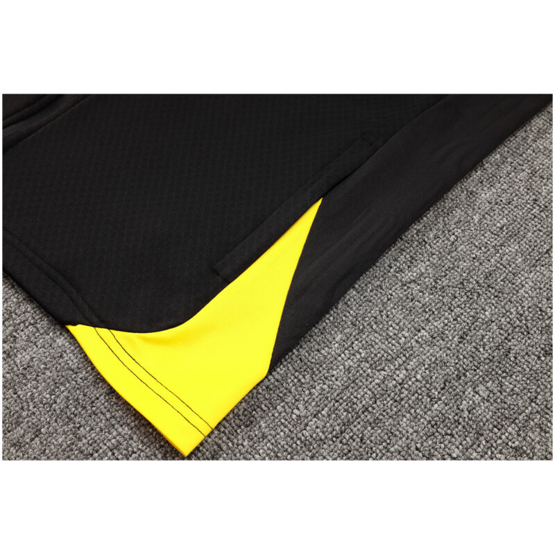 Mens Borussia Dortmund Jacket + Pants Training Suit Black 2024/25
