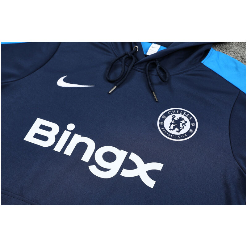 Mens Chelsea Hoodie Sweatshirt + Pants Training Suit Royal 2024/25