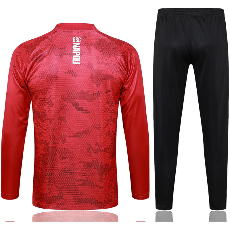 Mens Napoli Training Suit Red 2024/25