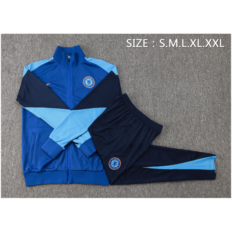Mens Chelsea Jacket + Pants Training Suit Blue 2024/25