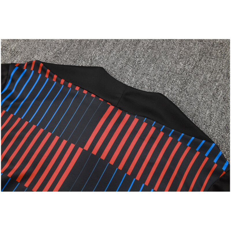 Mens Barcelona Training Suit Black Vertical Stripes 2024/25